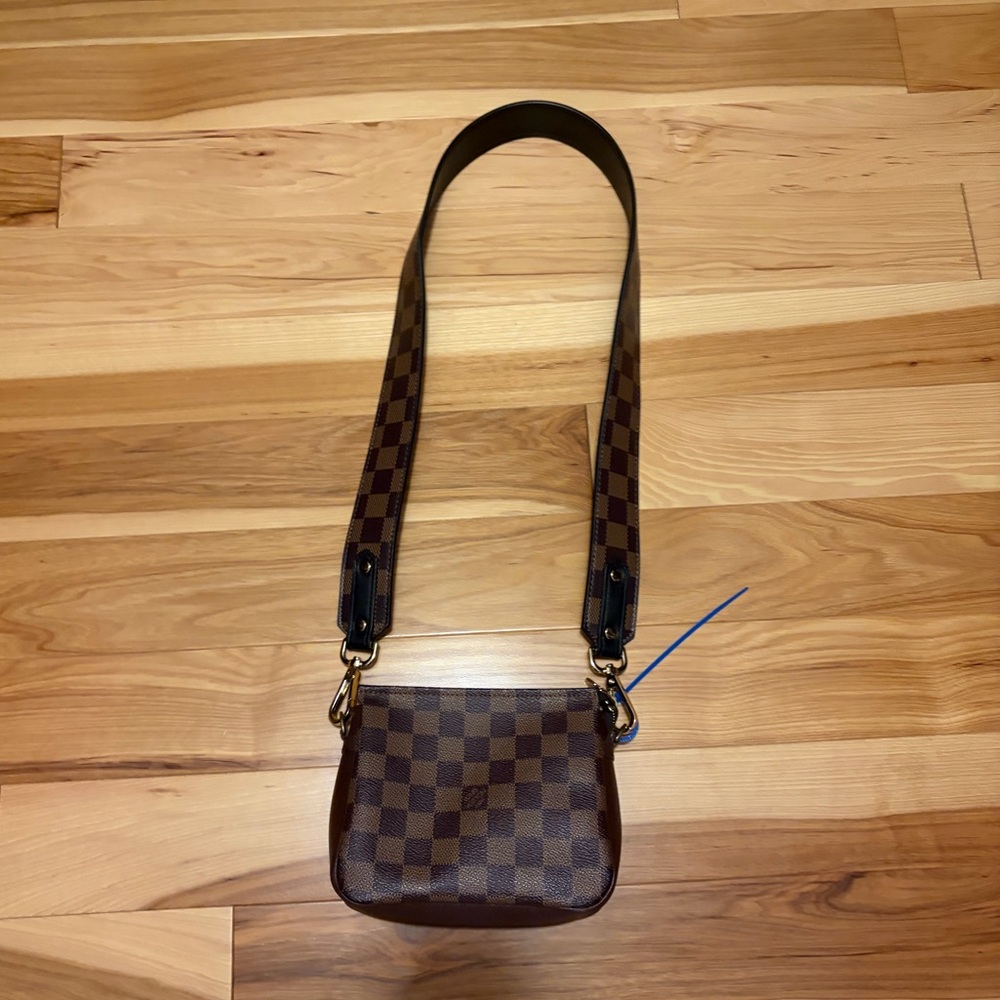 Louis Vuitton Damier Ebene Pochette with Crossbody